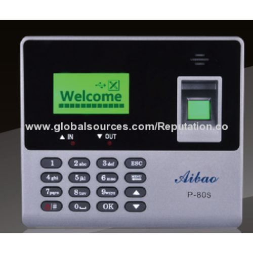 Finger Print Machine with U-disk Communication, 100-240V AC/50/60Hz Input